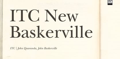 ITC New Baskerville Font Poster 1